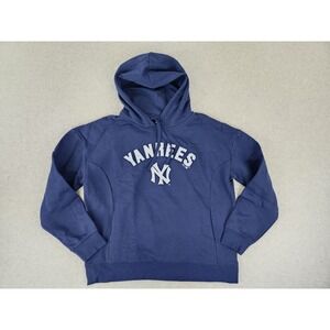 Womens New York Yankees Pullover Hoodie Sweatshirt With Pockets Baseball  Large‎